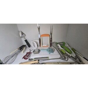 Vintage Kitchen Spatula And Utensils Lot Of 15 Gadgets